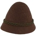Faustmann bayerischer Herrentrachtenhut Stopselhut (Braun, 58)