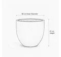 Teramico Pflanzkübel Teramico Pflanzgefäß Keramik "Egg Pot" Antik Grau Ø 48cm – XXL Steinze, 100% Frostfest