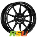 4x TEC Speedwheels GT8 black-glossy (rechts) 8.5x20" ET45 LK5 108 ML 72.5 Alu...