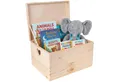 Creative Deco Aufbewahrungsbox Holzkiste mit Deckel Erinnerungsbox Holzbox