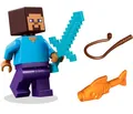 LEGO Minecraft Minifigur - min199 - Steve - aus 21275