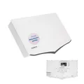 Humax mobile Flachantenne H40D, 4 Teilnehmer, Quad LNB, Montagematerial, weiß