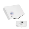 Humax mobile Flachantenne H40D, 4 Teilnehmer, Quad LNB, Montagematerial, weiß