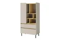 Deine Möbel 24 Hochkommode LIBU 06 Kommode Sideboard (Set, 2 St., Kinderzimmer Jugendzimmer Schlafzimmer), LIBU-Kollektion Beige Eukalyptus Eiche