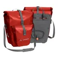 VAUDE Fahrradtaschen für Gepäckträger Aqua Back Plus, 2 x Hinterradtaschen wasserdicht, 51 Liter Gesamtvolumen, in dunkelrot, Fahrrad Gepäckträgertasche hinten, einfache Befestigung – Made in Germany