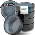 Moritz & Moritz VIDA 6x Müslischalen Blau - Stylisches und robustes Schalen Set aus Porzellan für Müsli, Suppen & Salate - Spülmaschinenfest, mikrowellengeeignet, ideal für den täglichen Gebrauch