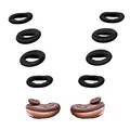 kwmobile 8X Ear Buds kompatibel mit Samsung Galaxy Buds Live - Size S und L - Silikon Ohrbügel Ohrstöpsel Zubehör - Bügel für In-Ear Kopfhörer - Schwarz