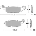 Gratisversand Neue Sinterbremsbeläge BREMBO 07KA18SA01 Für Motorrad