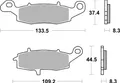 Brembo 07KA18SA Bremsbelagsatz, Scheibenbremse vorne hinten rechts