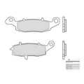 Bremsbeläge Brembo 07KA18SA Sintermetall mit Zulassung für Kawasaki Suzuki GS F