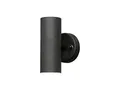 Moderne LED Außenwandleuchte Up & Down 17cm aus Aluminium, Schwarz matt