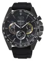 Seiko Herrenuhr Sport Chronograph Schwarz mit Silikonband 43 MM 10 ATM SSB349P1