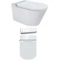 AQVAZONE Dusch-WC Komplettanlage AQVA CERAMICA weiß, spülrandlos 061953400