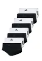 adidas Basic Brief Men Herren Unterhose Slip Unterwäsche 8er Pack, Farbe:White/Black, Bekleidungsgröße:XXL