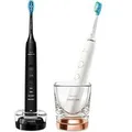 Sonicare DiamondClean Serie 9000 - Duo , Elektrische Zahnbürste mehrfarbig, inkl. 2. Handstück (Schwarz und Roségold)