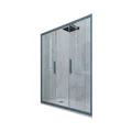 PORTA DOCCIA SCORREVOLE IN PVC KLARGLAS MARINEBLAU PROFIL 140 CM MOD. GLAM