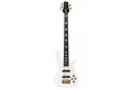Spector E-Bass, E-Bässe, 5-Saiter E-Bässe, Euro Classic 5 Solid White Gloss - E-Bass