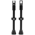 Peaty's X Chris King MK2 Tubeless Ventil Presta - Integrierter Speichenschlüssel & Ventilkernentfernungskappen, Mountainbike, Rennrad Fahrrad Reifen, Kompatibel einfügen, 7075 Aluminium - 60mm Schwarz