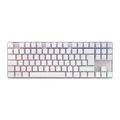 CHERRY MX 8.2 TKL Wireless, Kabellose Gaming-Tastatur ohne Nummernblock, Deutsches Layout (QWERTZ), Bluetooth, 2,4 GHz und Kabel, MX2A RED Switches, Weiß