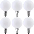 6 x LED Filament Leuchtmittel Globe G60 4W = 33W E14 opal 350lm warmweiß 2700K