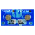 2 X Renata 373 Silberoxid Batterien 1,55V SR916SW Uhr SR68 0% Quecksilber