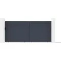 Casanoov Schiebetor Aus Aluminium Carpatia 400x180cm Grau