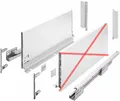 Schublade GTV AXIS PRO 500D1, extra hoch, L500 H199, weiß, mit Soft-Close