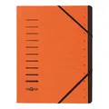 PAGNA Ordnungsmappe "Sorting File" 12 Fächer 1-12 DIN A4 aus Karton orange