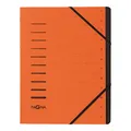 Pagna 40059-12 Ordnungsmappe, 12 Fächer, 1-12, orange orange 12-teilig