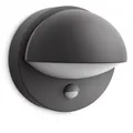 JUNE WANDLAMPE MIT BEWEGUNGSSENSOR ANTHRAZIT 1X 42W E27 230V IP44 /G1DE