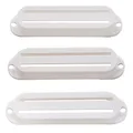 Musiclily Hot Rail Gitarre Single-Coil-Sized Humbucker Pickup Covers Tonabnehmer Abedeckungen Set für Strat Style, Weiß (3er Set)