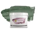 TADESSI Color Vista Wandfarbe Grün - Waldgrün - Sage Green - Matte Dispersionsfarbe - Hochwertige Innenfarbe für Wand und Decke - 2.5 Liter