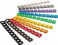 Goobay Kabelmarker-Clips "Ziffern 0-9", für Kabeldurchmesser bis 6 mm, 6 mm - farbige Kennzeichnungsringe 10x 10 Stück zum Markieren von z.B. Netzwerkkabeln (72515)