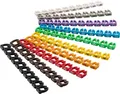Goobay 72515 Kabelmarkierer Clips mit Ziffern 0 - 9 / Für 5,6 - 7,4 mm Kabeldurchmesser / Kabelmarkierung in 10 Farben / 100 Kabelmarker farbig / Aderkennzeichnung / 6mm