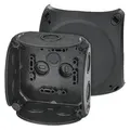 Hensel Anschlussdose für Inneninstallationen schwarz IP66 mit Membranverschraubungen 104x104x70mm DK 0400 B (62000297)
