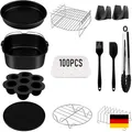 Heißluftfritteuse Zubehör 12er-Set Antihaft Spülmaschinenfest