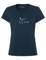 VAUDE Women's Cyclist T-Shirt V, Shirt zum Radfahren, Dark sea/Blue, 36