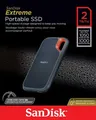 Sandisk SSD 2TB, USB 3.2, Typ A-C, Extreme Portable (R) 1050MB/s, (W) 1000MB/s, AES 256-Bit, Retail