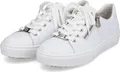 Rieker Echtleder Damen Sneaker weiss, Damen:42 EU