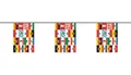 Fahnenkette Deutschland 16 Bundesländer 6 m Fahne Flagge Flaggenkette
