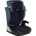 Graco Junior MaxiTM i-Size R129 Kindersitz, ca. 3,5 bis 12 Jahre (100 bis 150 cm), Kindersitzerhöhung, Armlehnen und Kopfstütze höhenverstellba... - Blau