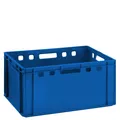 Fleischkiste E3 blau Lagerkiste 60x40x30 Eurobox lebensmittelecht Stapelkiste