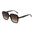 Ted baker Romey TB1688 Damen Sonnenbrille 001 Schwarz / Brown Gradient