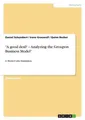 ¿A good deal? ¿ Analyzing the Groupon Business Model¿ Daniel Schumbert
