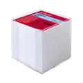 Herlitz Zettelkasten tr. 9x9cm 700Bl weiß mit Deckblatt eingeschweißt