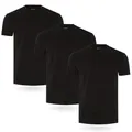 Fm London Herren-t-shirt (3/5er-pack) Herren T-Shirt , Schwarz (3er-pack), XXL
