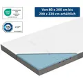 Genius Eazzzy Topper Deluxe 90x200cm Höhe 9 cm H2 H3 - orthopädische Matratzentopper für Matratze & Boxspringbett aus Gelschaum für Allergiker