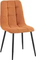 CLP Esszimmerstuhl Tilde Bezug gepolstert gesteppt mit Rückenlehne bis 150 kg orange Material Cord