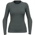Odlo Damen Merino 200 BL Top Crew Neck L/S grau