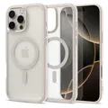 Spigen für iPhone 16 Pro Hülle [Anti-Yellowing] Ultra Hybrid MagFit Case Handyhülle Transparent Dünn Slim Kompatibel mit MagSafe -Frost Natural Titanium
